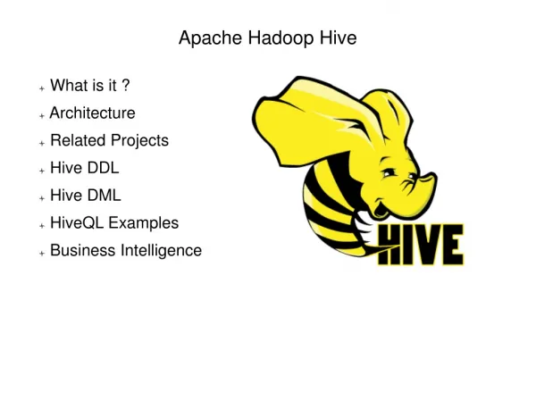 An Introduction to Apache Hive