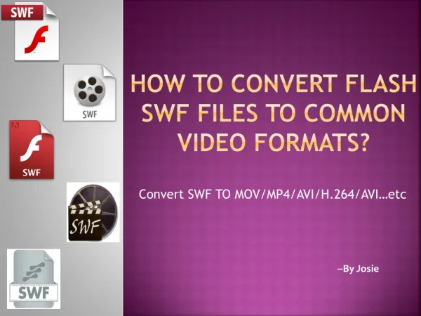 How to Convert and Edit Flash SWF files Step by Step with SW