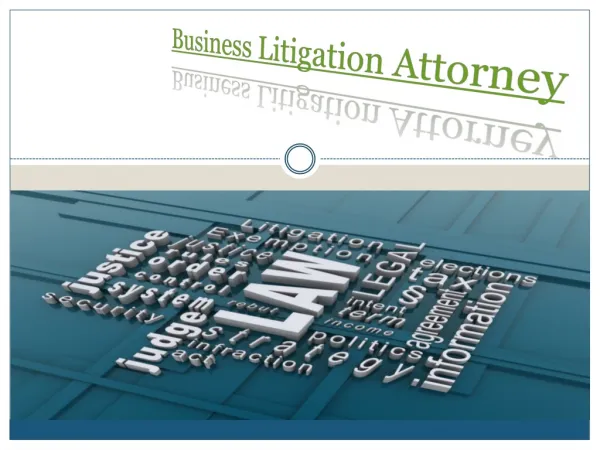 Business litigation attorney