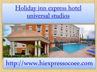 Holiday inn express hotel universal studios