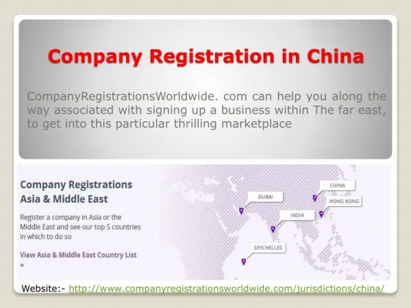 Company Registration China