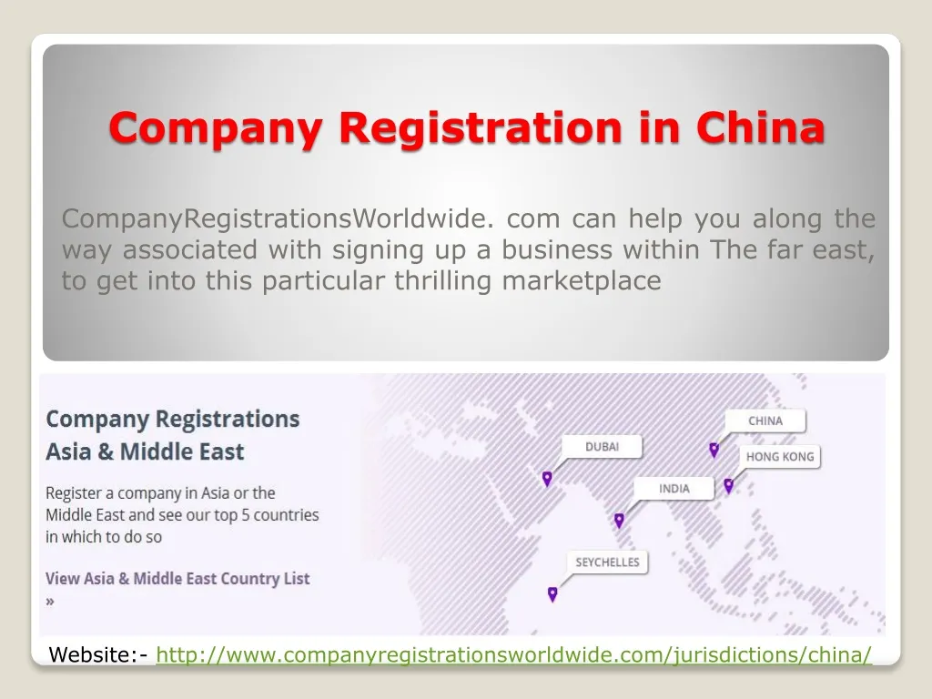 company registration in china