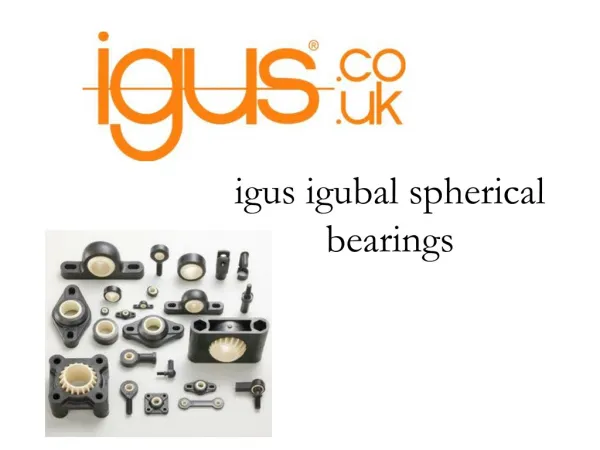 igubal spherical bearings