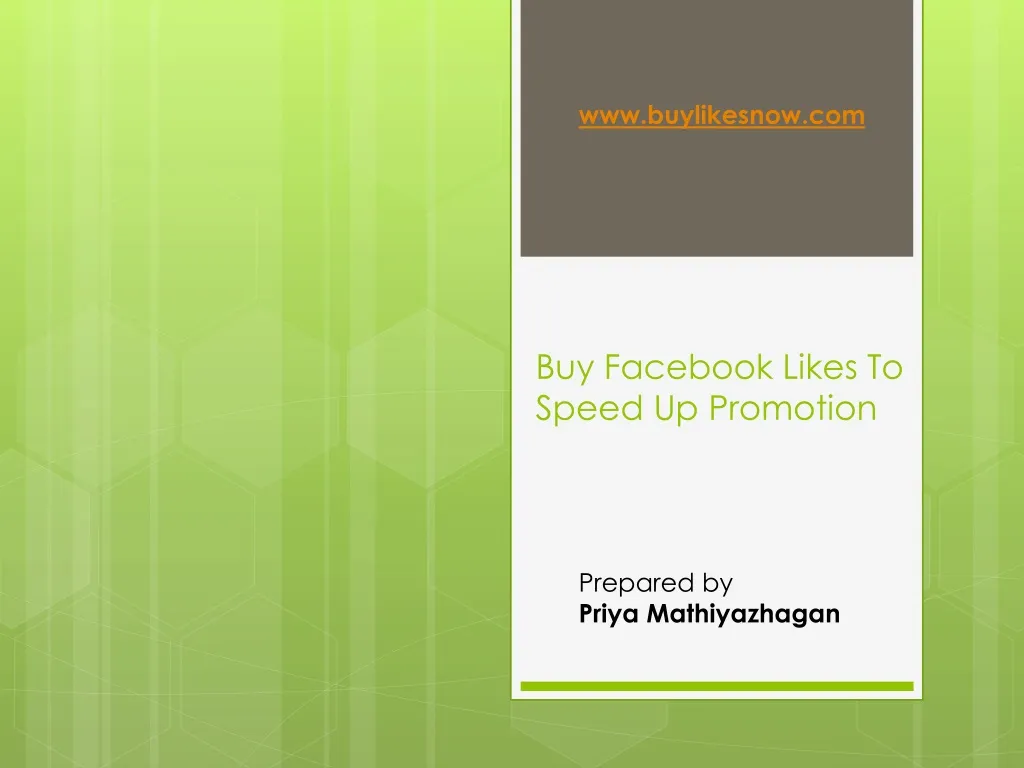 buy facebook likes to speed up promotion