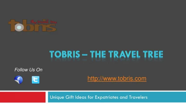 Travel souvenir gift ideas from Tobris