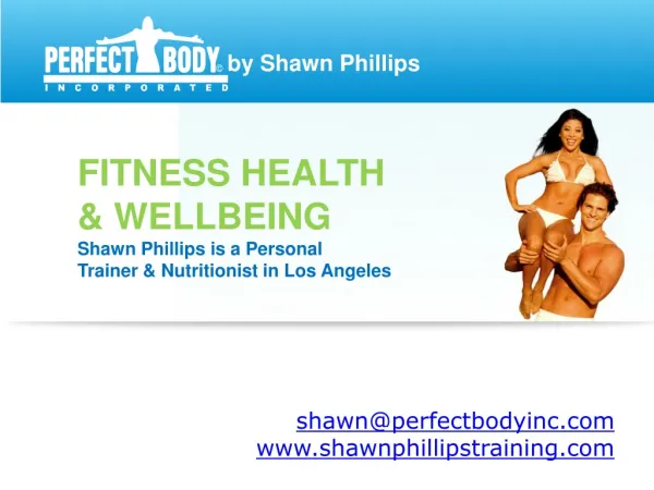 Perfect Body Inc. - Personal Trainer Los Angeles