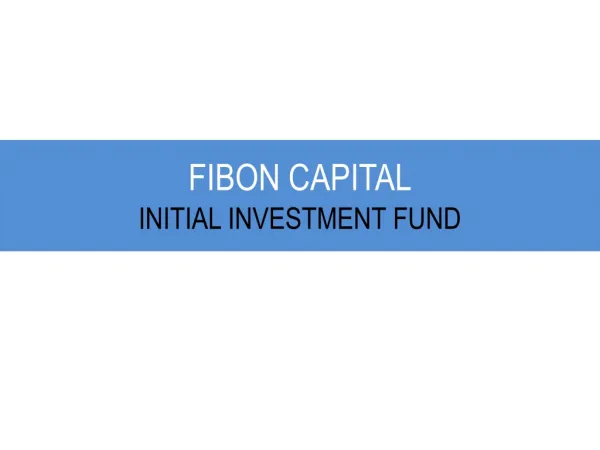 FIBON CAPITAL - INITIAL INVESTMENT FUND