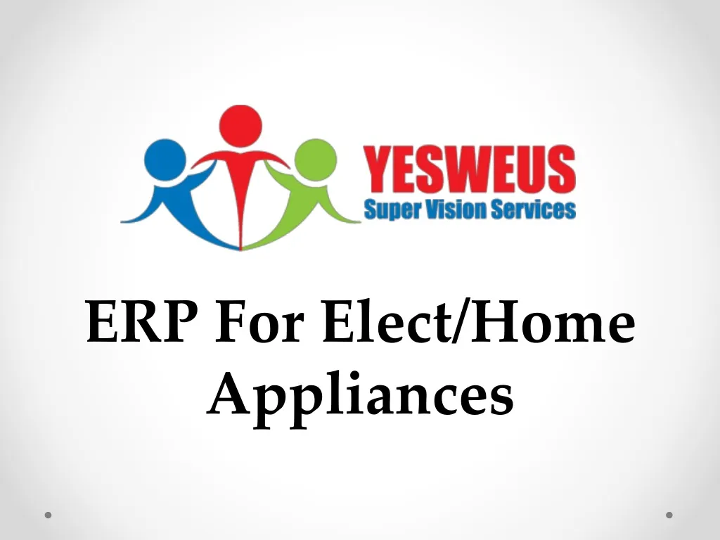 erp for elect home appliances
