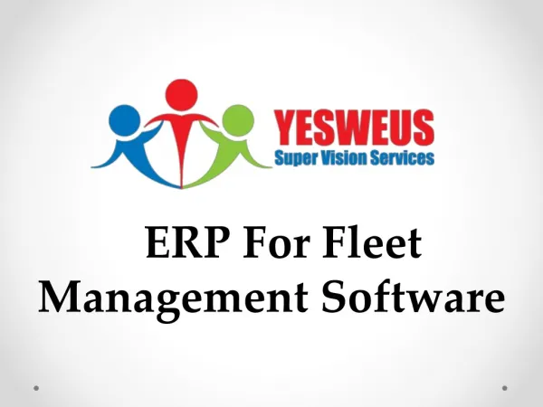 ERP For Fleet Management