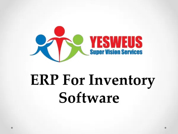 ERP For Inventory Software