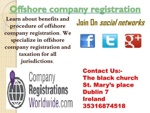 offshore company registration
