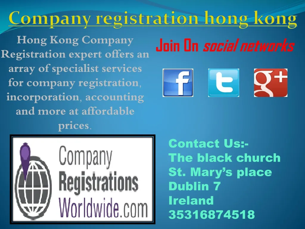 company registration hong kong