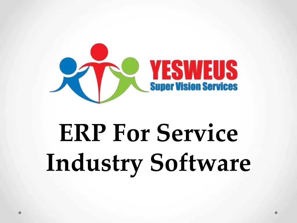 erp for service industry software