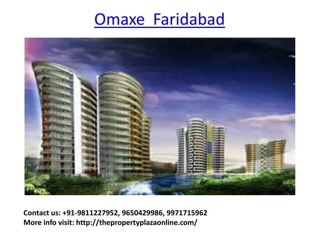 omaxe faridabad