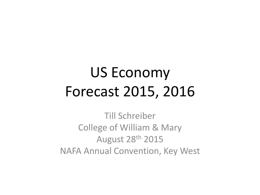 us economy forecast 2015 2016
