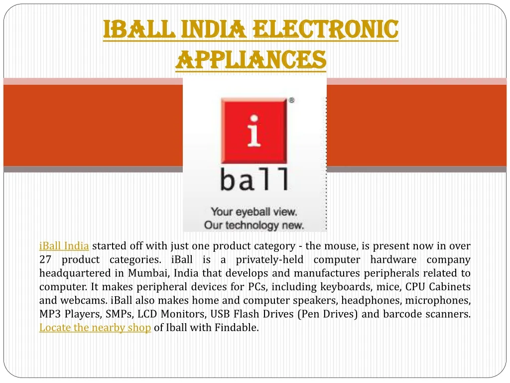 iball india electronic appliances