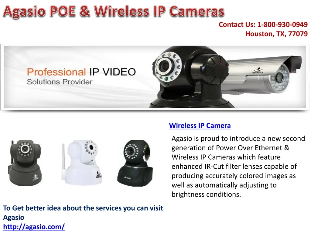 agasio poe wireless ip cameras