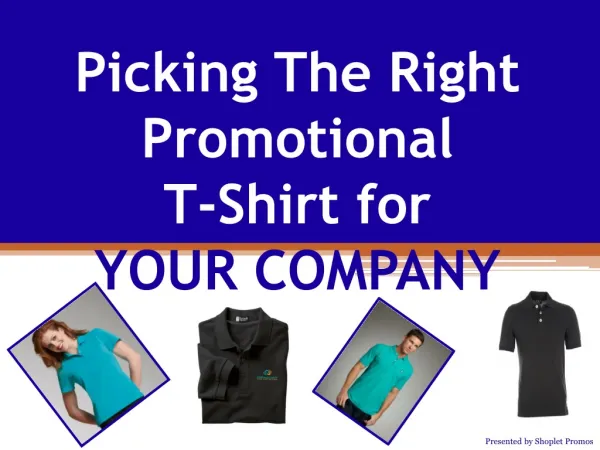 Picking The Right Promotional T-Shirt