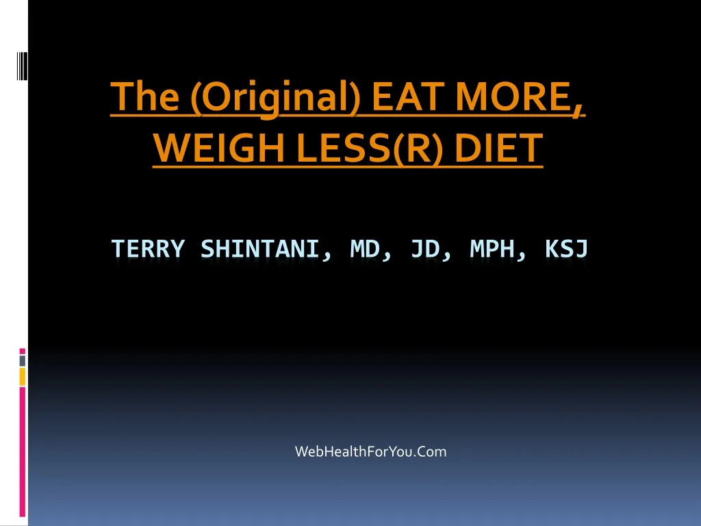 the original eat more weigh less r diet