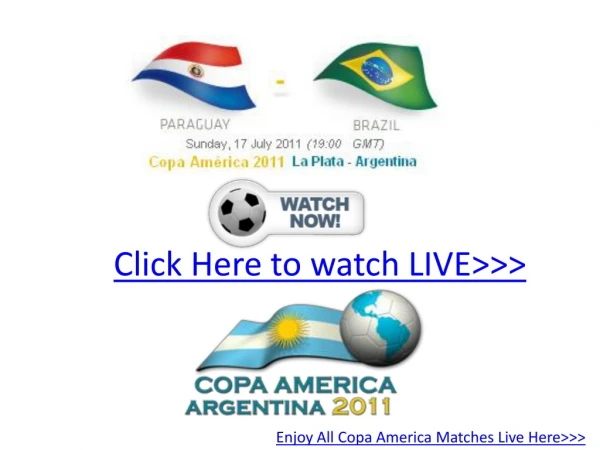 extra time live!!!!! paraguay vs brazil live hd!! copa11