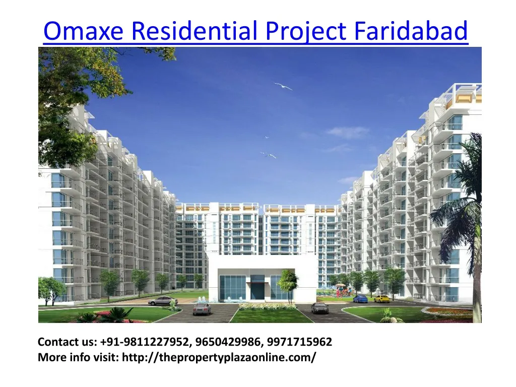 omaxe residential project faridabad