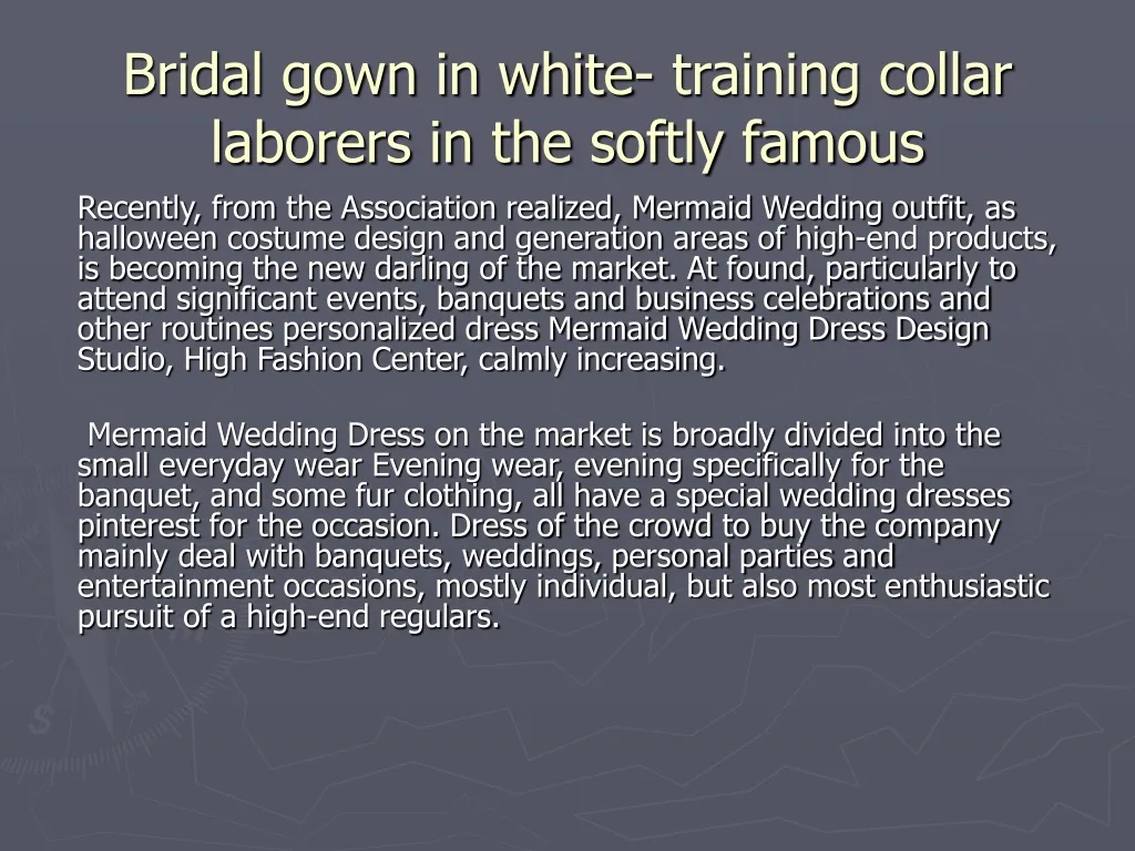 bridal gown in white training collar laborers in the softly famous