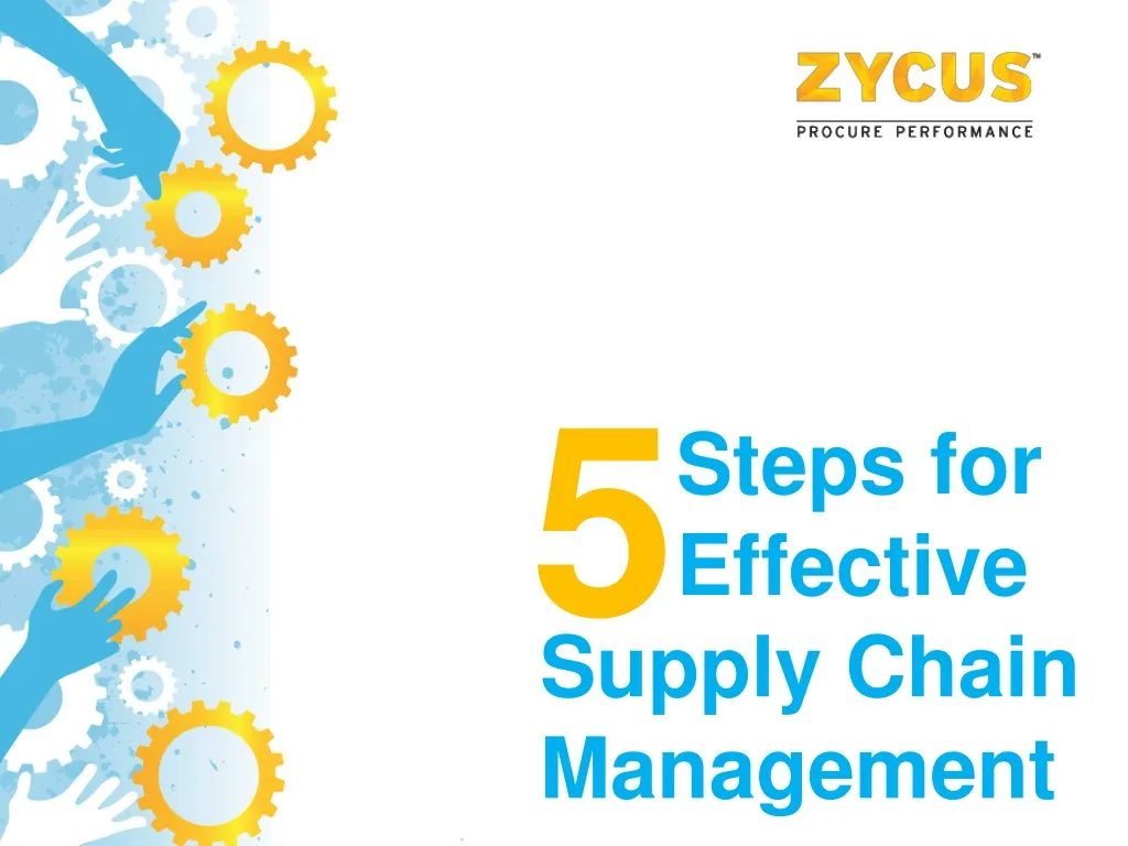 steps for effective supply chain management