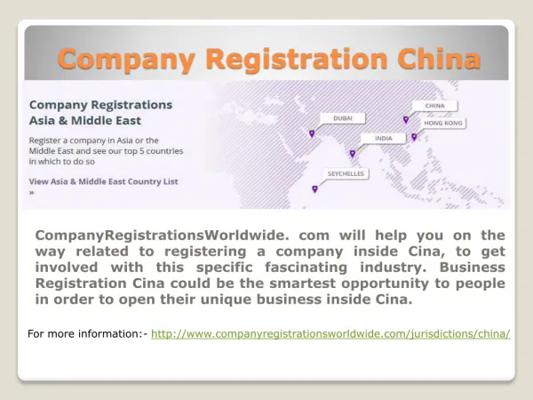 Company Registration China