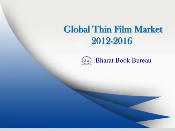 Global Thin Film Market 2012-2016