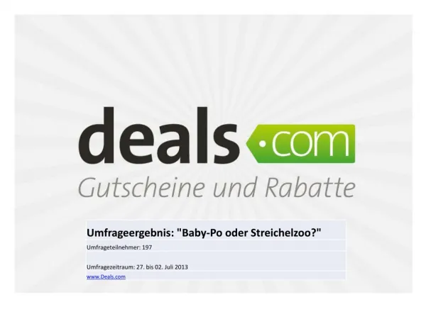 Deals.com Enthaarungs-Umfrage