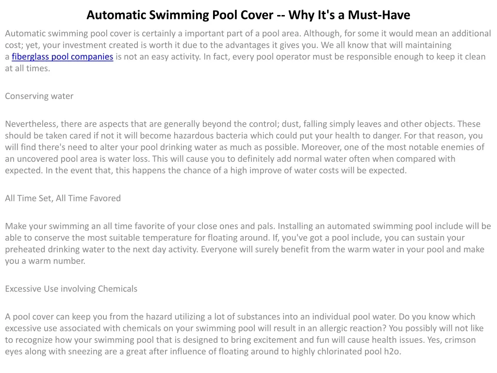 automatic swimming pool cover why it s a must have