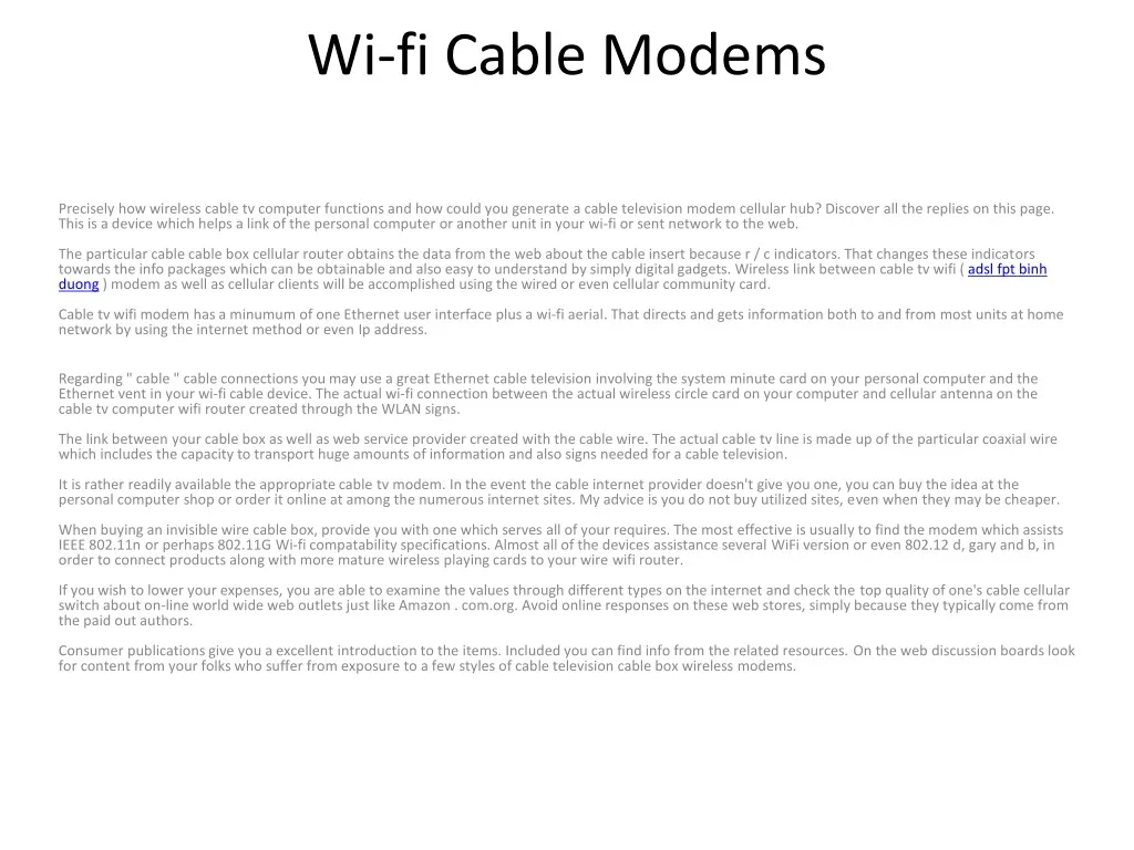 wi fi cable modems wi fi cable modems