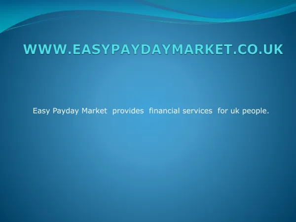 Fast Approval cash at easypaydaymarket.co.uk