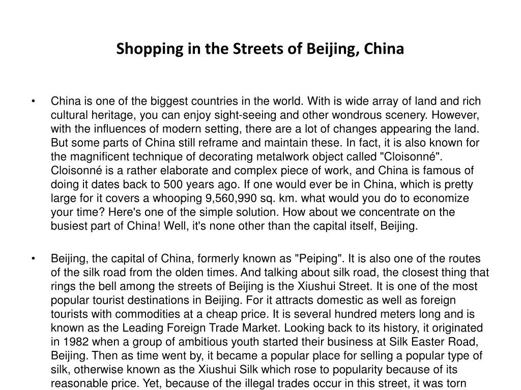 shopping in the streets of beijing china