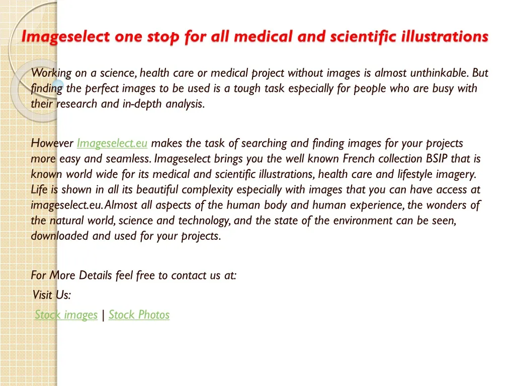 imageselect one stop for all medical and scientific illustrations