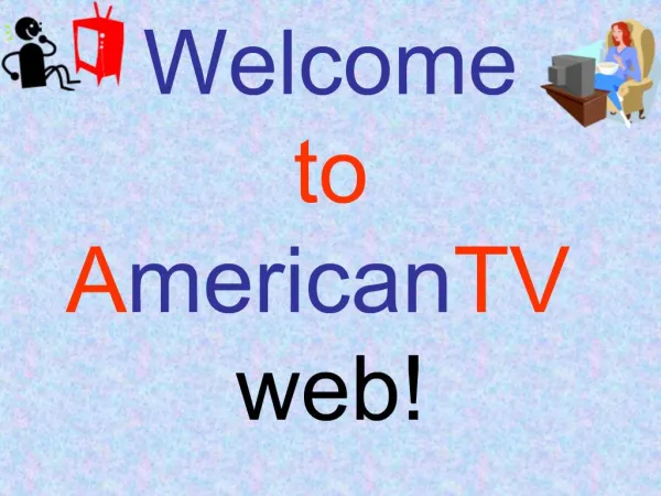 Welcome to American TV web