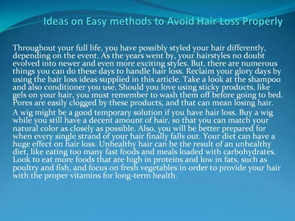how to reduce hair fall