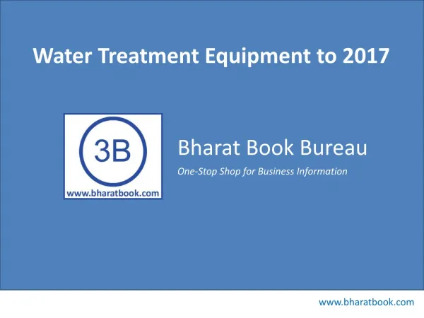 Water Treatment Equipment to 2017