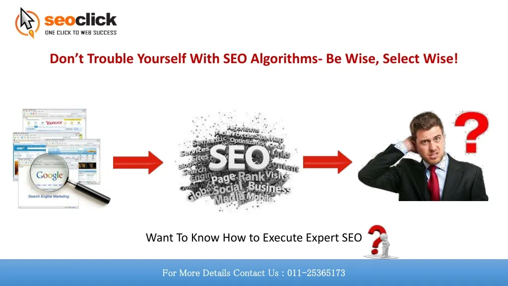 don t trouble yourself with seo algorithms