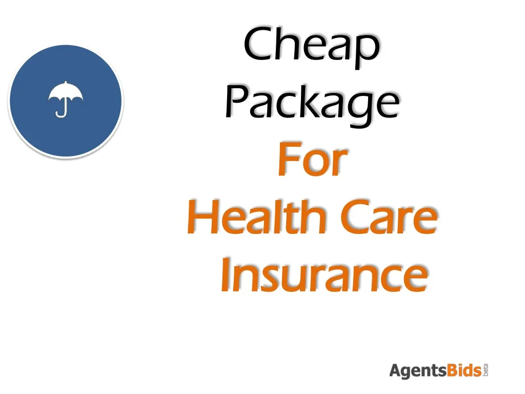 cheap package for health care insurance