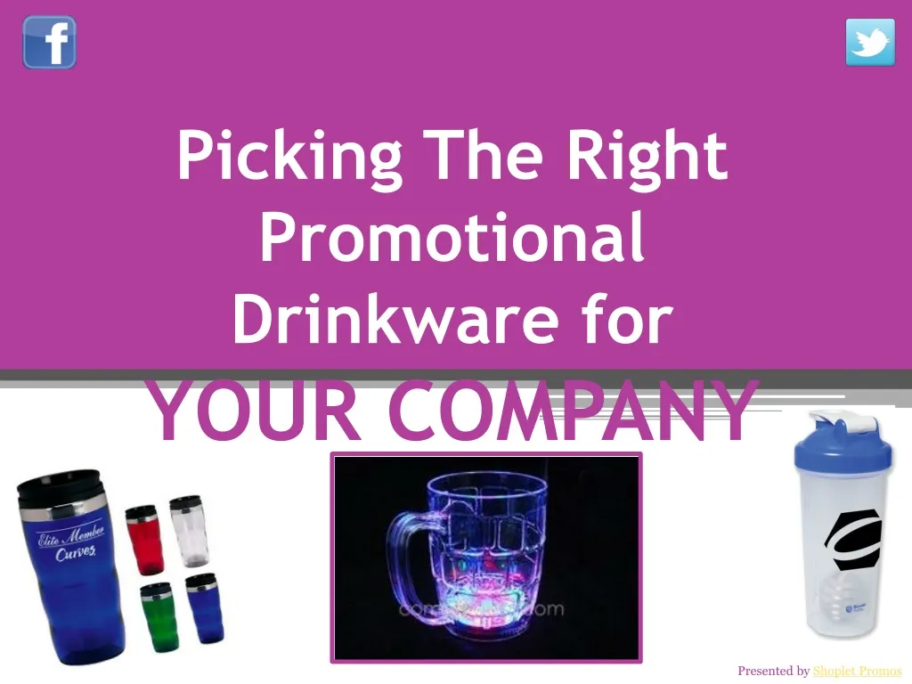 picking the right promotional drinkware for your company