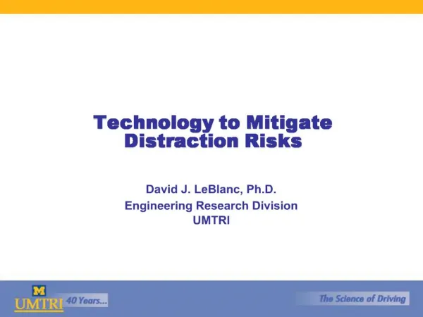 Technology to Mitigate Distraction Risks