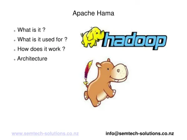An Introduction to Apache Hama