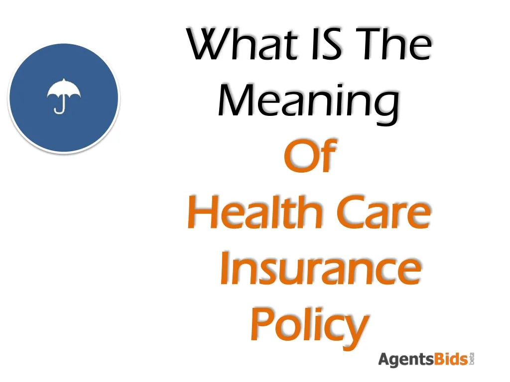 what is the meaning of health care insurance
