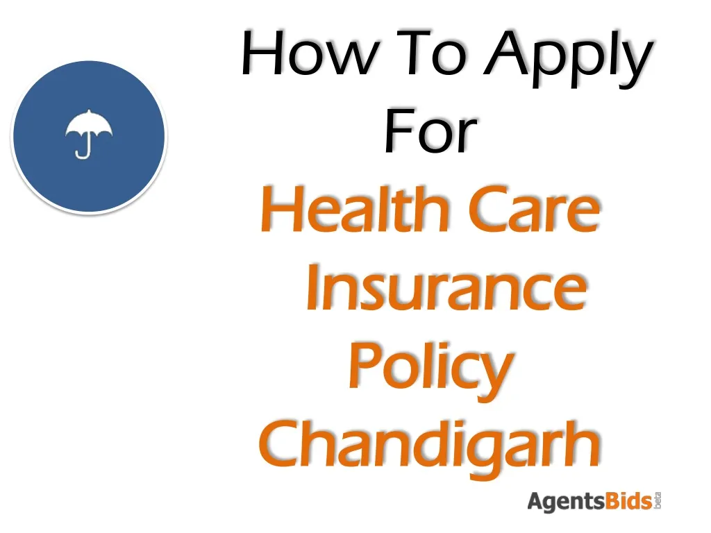 how to apply for health care insurance policy