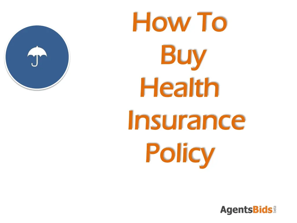 how to buy health insurance policy