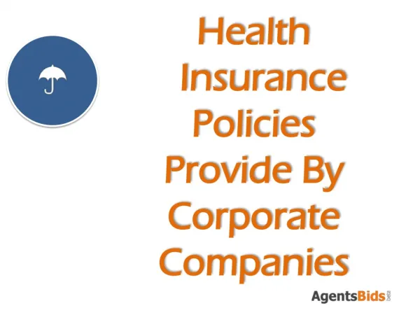 health insurance provide by corporate companies