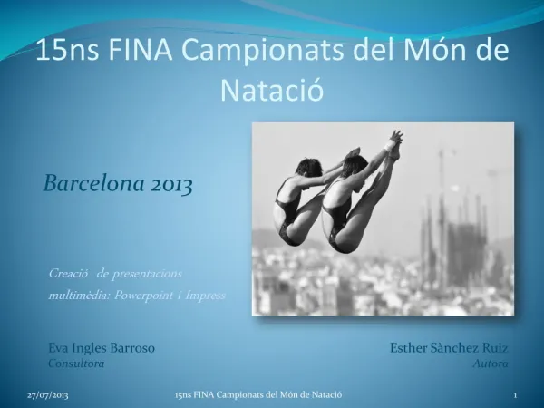 15ns FINA Campionats del M