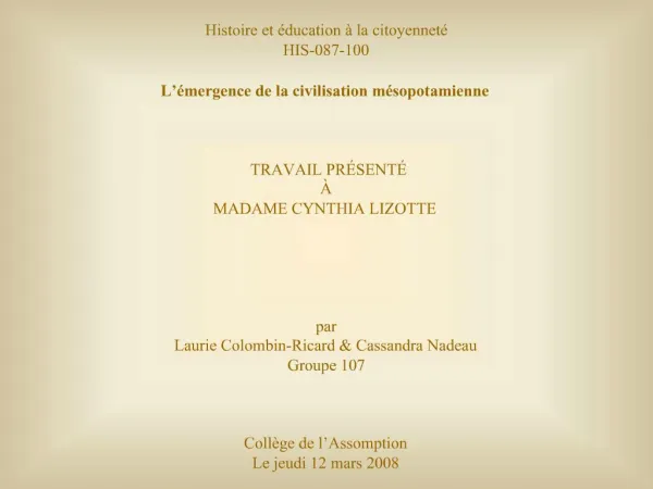 Histoire et ducation la citoyennet HIS-087-100