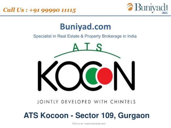 ATS Kocoon Gurgaon Sector 109 offers buniyad.com